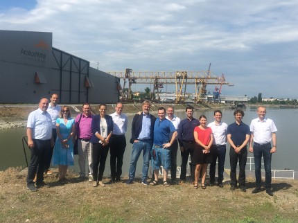 group photo in Budapest Freeport 