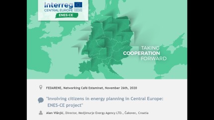 Project ENES-CE presented at an event organised by FEDARENE 