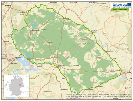 CSA Map Dübener Heide Nature Park 