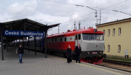 Express train in České Budějovice 