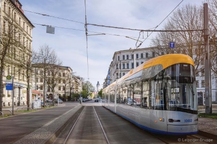 Photo: Tram line in Leipzig (City of Leipzig) 