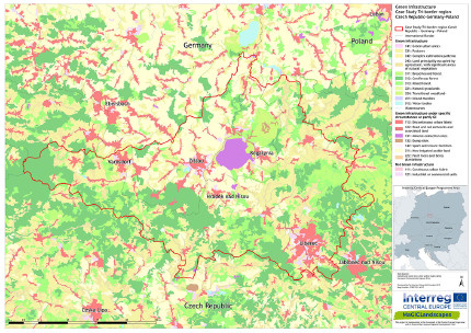 Tri-border area Czech Republic, Germany and Poland 