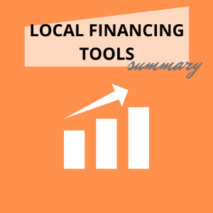 Local financing and support tools