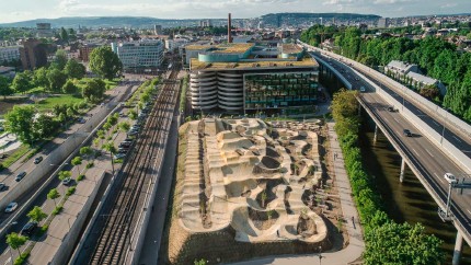 Mountainbike pumtrack in Zurich 