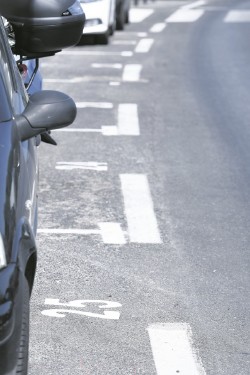 Marked parking places in Dubrovnik 