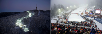 Ski Centre in NP Medvednica - overview 